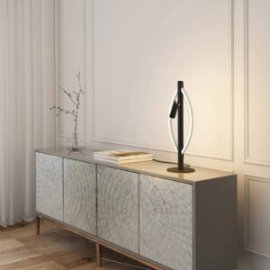 Svítidlo Lucande černá matná/nikl matný železo/hliník/plast