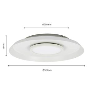 Svítidlo Lucande bílá železo