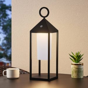 Svítidlo Lucande černé hliníkový odlitek