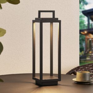 Svítidlo Lucande černé hliníkový odlitek