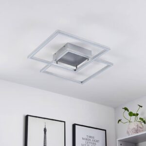 Svítidlo Lucande stříbrná železo/hliník/plast