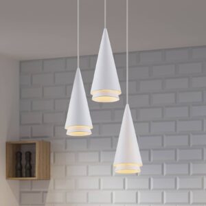 Svítidlo Lucande bílý matný železo/hliník