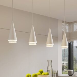 Svítidlo Lucande bílý matný železo/hliník