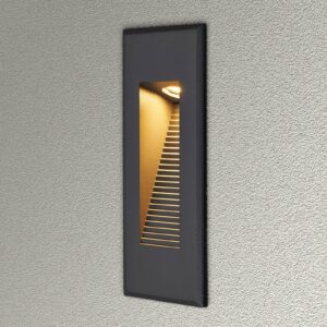 Svítidlo Lucande grafit hliníkový odlitek/sklo