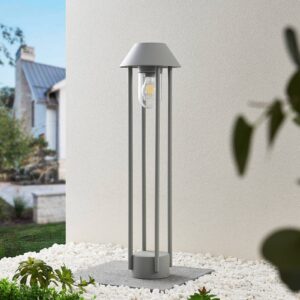 Svítidlo Lucande stříbrně šedá hliník/nerez/sklo