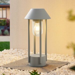 Svítidlo Lucande stříbrně šedá hliník/nerez/sklo