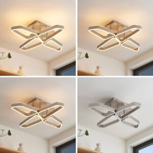 Svítidlo Lucande nikl železo/silikon