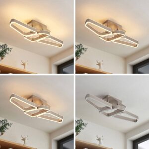 Svítidlo Lucande nikl železo/silikon