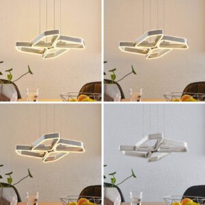 Svítidlo Lucande nikl železo/silikon