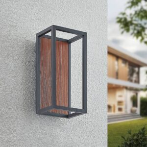 Svítidlo Lucande tmavě šedá/čirá hliníkový tlakový odlitek/polykarbonát