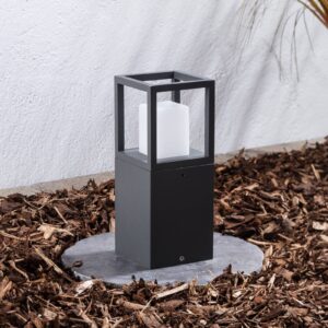 Svítidlo Lucande černá/bílá hliník/akryl