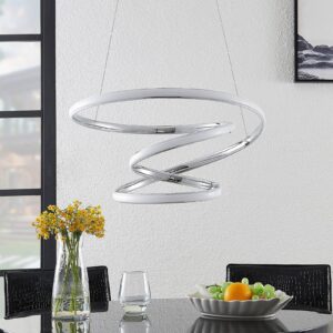 Svítidlo Lucande chrom Železo/hliník/silikon