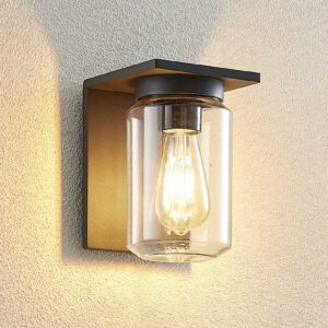 Svítidlo Lucande tmavě šedá/průhledná hliník/temperované sklo