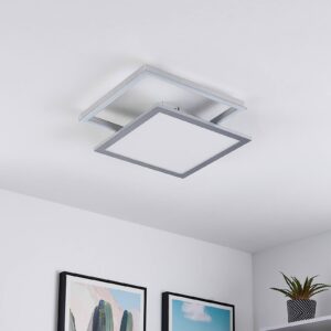 Svítidlo Lucande stříbrná železo/hliník/plast