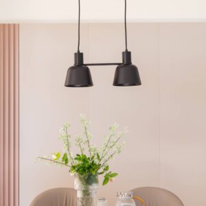 Svítidlo Lucande matná černá železo