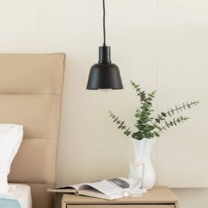 Svítidlo Lucande matná černá železo