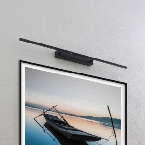 Svítidlo Lucande matná černá ocel/hliník