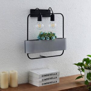 Svítidlo Lucande šedá/černá beton/železo