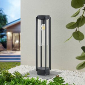 Svítidlo Lucande tmavě šedá/čirá hliníkový tlakový odlitek/sklo