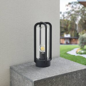 Svítidlo Lucande tmavě šedá/čirá hliníkový tlakový odlitek/sklo