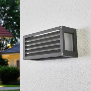 Svítidlo Lucande tmavě šedá/bílá sklo/hliníkový odlitek