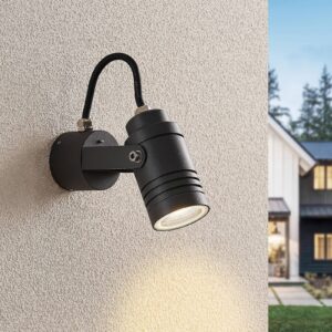 Svítidlo Lucande tmavě šedý hliníkový tlakový odlitek