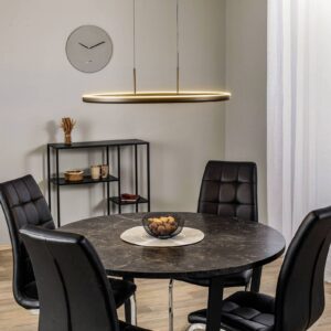 Svítidlo Lucande černá hliník/silikagel/železo