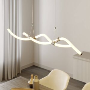 Svítidlo Lucande chrom nerez/plast