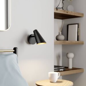 Svítidlo Lucande černé kov