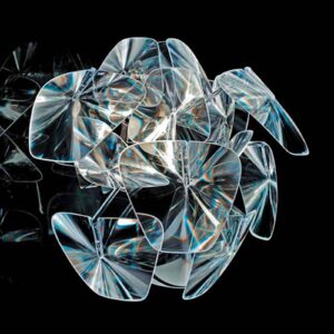 Svítidlo Luceplan čirá/stříbrná polykarbonát/kov