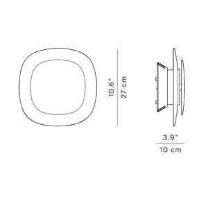Svítidlo Luceplan růžová/čirá hliník/polykarbonát