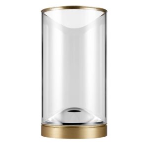 Svítidlo Lumina mosaz/transparentní/bílá ocel/borosilikátové sklo