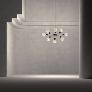 Svítidlo Lumina černé ocel/hliník