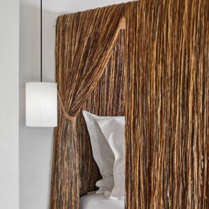 Svítidlo MARKET SET bílá kov/textil