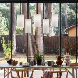 Svítidlo MARKET SET bílá kov/textil