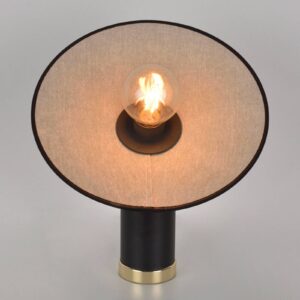 Svítidlo MARKET SET černá/mosaz/ledově šedá kov/bavlna/samet