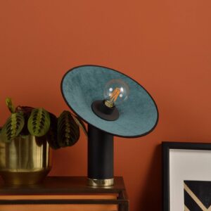 Svítidlo MARKET SET černá/mosaz/smaragdově zelená kov/bavlna/samet