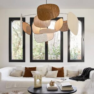 Svítidlo MARKET SET multicolor/černá lněná textilie/kov