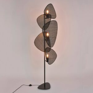 Svítidlo MARKET SET černá kov/ratan