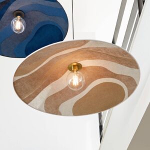 Svítidlo MARKET SET tmavomodrá textil/kov