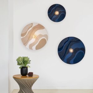 Svítidlo MARKET SET tmavomodrá kov/látka