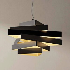 Svítidlo Marchetti černá/zlatá kov