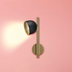 Svítidlo Marchetti černý/zlatý kov/sklo