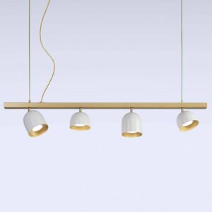 Svítidlo Marchetti zlatá/bílá kov