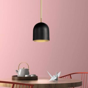 Svítidlo Marchetti černý/zlatý kov/sklo