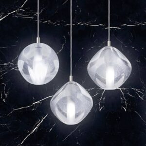 Svítidlo Marchetti bílá/průhledná kov/sklo