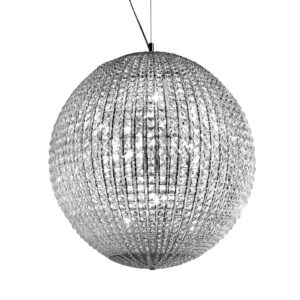 Svítidlo Marchetti transparentní/nikl leštěný kov/křišťál