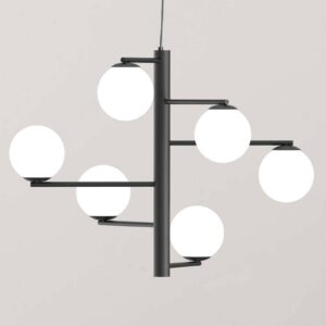 Svítidlo Marchetti černá/bílá kov/sklo