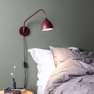 Svítidlo Markslöjd burgundská červená kov