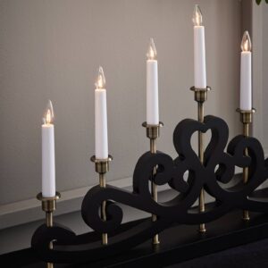 Svítidlo Markslöjd černá/stříbrná/bílá dřevo/kov/plast